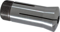 Lyndex - 7/16 Inch 5C Round Collet - 3.27 Inch Overall Length, 1.041-24 Internal Thread Size, Steel, 0.0011 Inch TIR - Exact Tool & Supply