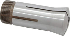 Lyndex - 1/2 Inch 5C Round Collet - 3.27 Inch Overall Length, 1.041-24 Internal Thread Size, Steel, 0.0011 Inch TIR - Exact Tool & Supply