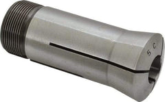 Lyndex - 19/32 Inch 5C Round Collet - 3.27 Inch Overall Length, 1.041-24 Internal Thread Size, Steel, 0.0011 Inch TIR - Exact Tool & Supply