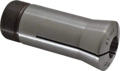 Lyndex - 41/64 Inch 5C Round Collet - 3.27 Inch Overall Length, 1.041-24 Internal Thread Size, Steel, 0.0011 Inch TIR - Exact Tool & Supply