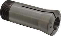 Lyndex - 45/64 Inch 5C Round Collet - 3.27 Inch Overall Length, 1.041-24 Internal Thread Size, Steel, 0.0011 Inch TIR - Exact Tool & Supply