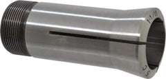 Lyndex - 1-1/16 Inch 5C Round Collet - 3.27 Inch Overall Length, 1.041-24 Internal Thread Size, Steel, 0.0011 Inch TIR - Exact Tool & Supply