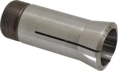 Lyndex - 1-1/8 Inch 5C Round Collet - 3.27 Inch Overall Length, 1.041-24 Internal Thread Size, Steel, 0.0011 Inch TIR - Exact Tool & Supply