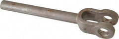 Value Collection - 1-5/8" Yoke Width, Carbon Steel, Plain Yoke - 3/4" Hole Diam, 1-11/16" Hole Center to Neck, 1-7/16" Yoke Arm Height, 3/4" Neck Diam, 1-15/16" Neck Length, 8-1/4" OAL - Exact Tool & Supply