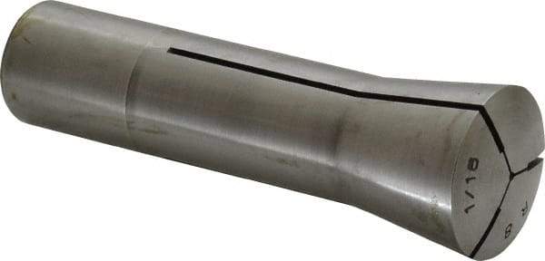 Lyndex - 1/16 Inch Steel R8 Collet - 7/16-20 Drawbar Thread, 0.0007 Inch TIR - Exact Tool & Supply