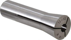 Lyndex - 13/32 Inch Steel R8 Collet - 7/16-20 Drawbar Thread, 0.0011 Inch TIR - Exact Tool & Supply
