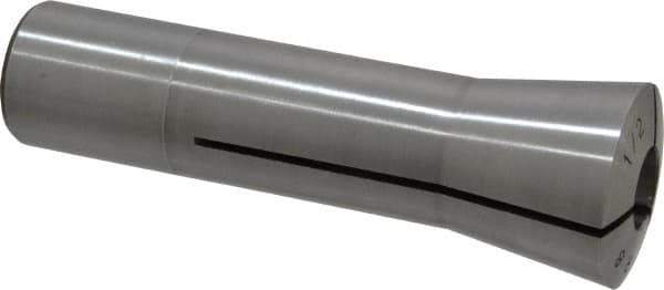 Lyndex - 1/2 Inch Steel R8 Collet - 7/16-20 Drawbar Thread, 0.0011 Inch TIR - Exact Tool & Supply