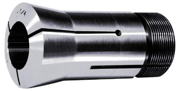 Lyndex - 53/64 Inch 16C Round Collet - 1-11/16 - 20 Internal Thread, M47.50 x 1.75 External Thread, 4.31 Inch Overall Length, 0.0011 Inch TIR - Exact Tool & Supply