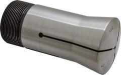 Lyndex - 1/8 Inch 16C Round Collet - 1-11/16 - 20 Internal Thread, M47.50 x 1.75 External Thread, 4.31 Inch Overall Length, 0.0007 Inch TIR - Exact Tool & Supply