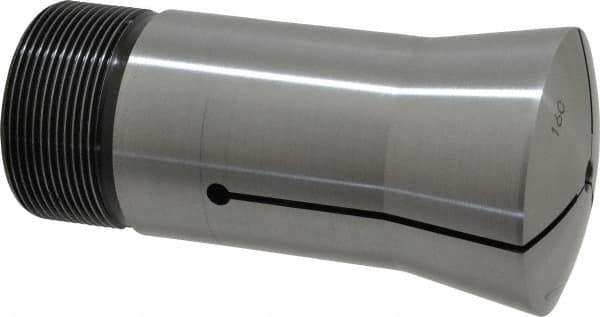 Lyndex - 1/4 Inch 16C Round Collet - 1-11/16 - 20 Internal Thread, M47.50 x 1.75 External Thread, 4.31 Inch Overall Length, 0.0007 Inch TIR - Exact Tool & Supply