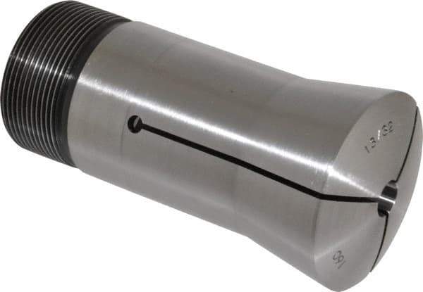 Lyndex - 13/32 Inch 16C Round Collet - 1-11/16 - 20 Internal Thread, M47.50 x 1.75 External Thread, 4.31 Inch Overall Length, 0.0011 Inch TIR - Exact Tool & Supply