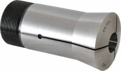 Lyndex - 49/64 Inch 16C Round Collet - 1-11/16 - 20 Internal Thread, M47.50 x 1.75 External Thread, 4.31 Inch Overall Length, 0.0011 Inch TIR - Exact Tool & Supply