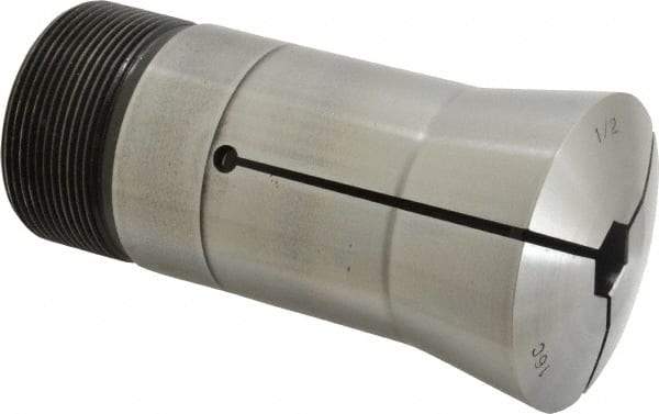 Lyndex - 1/2 Inch 16C Hex Collet - 1-11/16 - 20 Internal Thread, M47.50 x 1.75 External Thread, 4.31 Inch Overall Length, 0.0011 TIR - Exact Tool & Supply