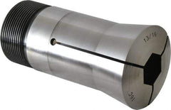 Lyndex - 13/16 Inch 16C Hex Collet - 1-11/16 - 20 Internal Thread, M47.50 x 1.75 External Thread, 4.31 Inch Overall Length, 0.0011 TIR - Exact Tool & Supply