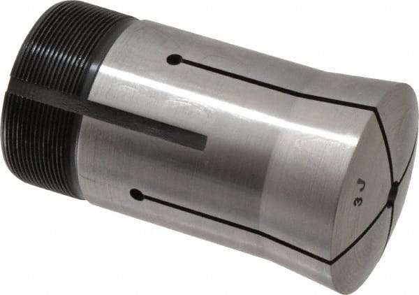 Lyndex - 9/32 Inch Round 3J Collet - 3-3/4 Inch Overall Length, 1.988-20 Inch External Thread - Exact Tool & Supply