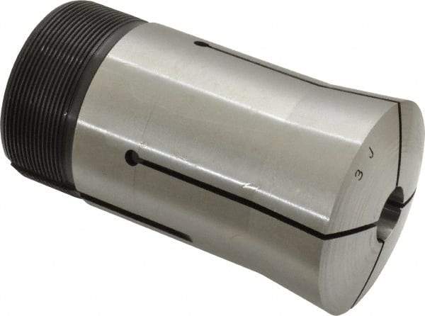 Lyndex - 9/16 Inch Round 3J Collet - 3-3/4 Inch Overall Length, 1.988-20 Inch External Thread - Exact Tool & Supply
