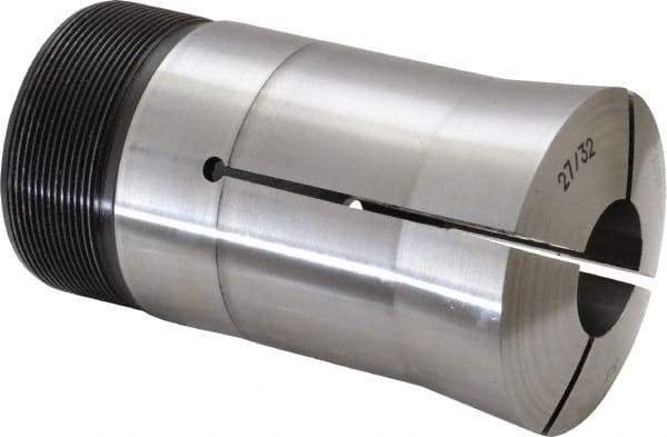 Lyndex - 27/32 Inch Round 3J Collet - 3-3/4 Inch Overall Length, 1.988-20 Inch External Thread - Exact Tool & Supply