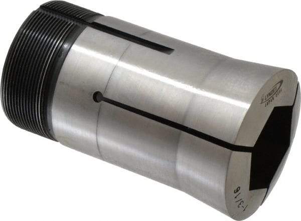 Lyndex - 1-3/16 Inch Hex 3J Collet - 3-3/4 Inch Overall Length, 1.988-20 Inch External Thread - Exact Tool & Supply