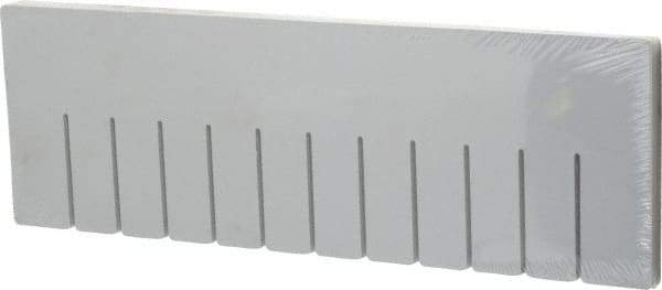 Quantum Storage - 17.4" Wide x 6" High, Gray Bin Divider - Use with DG93060 - Exact Tool & Supply
