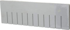 Quantum Storage - 17.4" Wide x 6" High, Gray Bin Divider - Use with DG93060 - Exact Tool & Supply