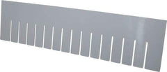 Quantum Storage - 22.4" Wide x 6" High, Gray Bin Divider - Use with DG93060 - Exact Tool & Supply