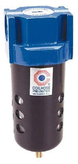 Coilhose Pneumatics - 3/8" Port Coalescing Filter - Polycarbonate Bowl, 0.3 Micron Rating, 7-1/2" High - Exact Tool & Supply