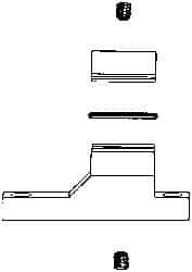 Coilhose Pneumatics - Filter Wall Mount Connecting Clamp Kit - Includes 1 Wall Mount, 1 Connecting Clamp, 2-Set Screws, 1 O-Ring & 1 Allen Wrench, For Use with Coilhose 27 Series & Filter/Regulator Combination Units - Exact Tool & Supply