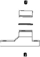 Coilhose Pneumatics - Filter Wall Mount Connecting Clamp Kit - Includes 1 Wall Mount, 1 Connecting Clamp, 2-Set Screws, 1 O-Ring & 1 Allen Wrench, For Use with Coilhose 27 Series & Filter/Regulator Combination Units - Exact Tool & Supply