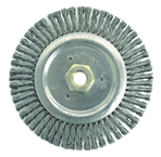 6" Root Pass Brush - .020 Steel Wire; 5/8-11 Dbl-Hex Nut - Dually Weld Cleaning Brush - Exact Tool & Supply
