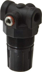 Coilhose Pneumatics - 1/8" Miniature Coil Hose Regulator without Gauge - 9 CFM, 1/8" Gauge Port, 0-125 Adjusting Pressure, 0-125 psi - Exact Tool & Supply