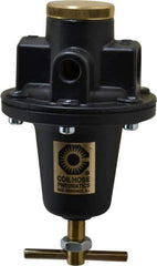 Coilhose Pneumatics - 1/2 NPT Port, 80 CFM, Cast Aluminum Heavy-Duty T-Handle Regulator - 0 to 125 psi Range, 250 Max psi Supply Pressure, 1/4" Gauge Port Thread, 4" Wide x 7" High - Exact Tool & Supply