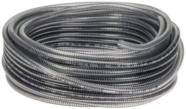 Kuriyama of America - 1/4" ID x 1/2" OD, 100' Long, PVC Tube - Clear, 250 Max psi - Exact Tool & Supply