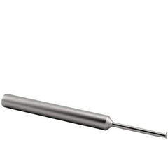Scientific Cutting Tools - 24 to 56 TPI, Internal/External Single Profile Thread Mill - #10" Noml Diam, 0.138" Cut Diam, 3/16" Shank Diam, 3 Flute, 0.075" Neck Diam, 0.6" Neck Length, 2" OAL, Bright Finish - Exact Tool & Supply