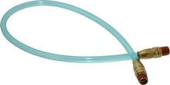 Coilhose Pneumatics - 1/4" ID 2' Long Lead-In Whip Hose - MNPT Swivel x MNPT Swivel Ends, 140 Working psi, -20 to 165°F, 1/4" Fitting, - Exact Tool & Supply