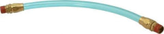 Coilhose Pneumatics - 3/8" ID 1' Long Lead-In Whip Hose - MNPT Swivel x MNPT Swivel Ends, 140 Working psi, -20 to 165°F, 3/8" Fitting, - Exact Tool & Supply