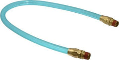 Coilhose Pneumatics - 3/8" ID 2' Long Lead-In Whip Hose - MNPT Swivel x MNPT Swivel Ends, 140 Working psi, -20 to 165°F, 3/8" Fitting, - Exact Tool & Supply