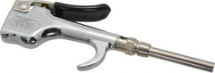 Coilhose Pneumatics - Safety Extension Tube Thumb Lever Blow Gun - 1/4 NPT, 3" Tube Length - Exact Tool & Supply
