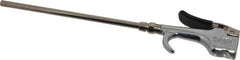 Coilhose Pneumatics - Safety Extension Tube Thumb Lever Blow Gun - 1/4 NPT, 8" Tube Length - Exact Tool & Supply