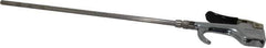 Coilhose Pneumatics - Safety Extension Tube Thumb Lever Blow Gun - 1/4 NPT, 12" Tube Length - Exact Tool & Supply