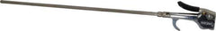 Coilhose Pneumatics - Safety Extension Tube Thumb Lever Blow Gun - 1/4 NPT, 16" Tube Length - Exact Tool & Supply