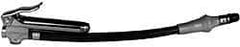 Coilhose Pneumatics - 90 Max psi Zinc Inflator Gauge - Straight Push On Chuck, 1/4 FPT, 10 to 90 psi Pressure Range - Exact Tool & Supply