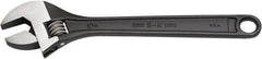 SK - 1-1/8" Jaw Capacity, 10" Standard Adjustable Wrench - Steel, Black Finish, 10" OAL - Exact Tool & Supply