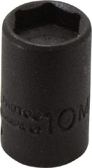 Proto - 1/4" Drive 10mm Standard Magnetic Impact Socket - 6 Points, 15/16" OAL - Exact Tool & Supply