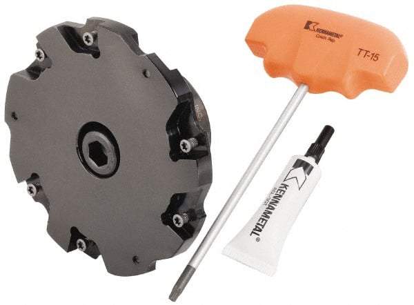 Kennametal - Shell Mount Connection, 0.942" Depth of Cut, 4" Cutter Diam, Indexable Slotting Cutter - Exact Tool & Supply