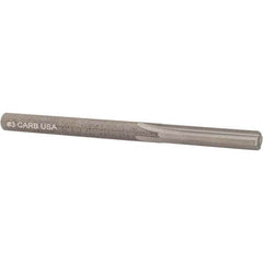 Hertel - #3 Solid Carbide 4 Flute Chucking Reamer - Exact Tool & Supply