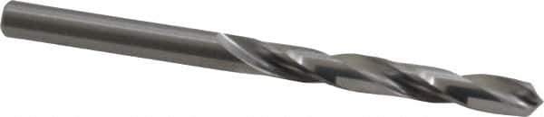 Hertel - #3 118° Solid Carbide Jobber Drill - Bright Finish, Right Hand Cut, Spiral Flute, Straight Shank, 3" OAL, Standard Point - Exact Tool & Supply