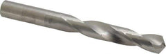Hertel - 1/2" 118° Solid Carbide Jobber Drill - Bright Finish, Right Hand Cut, Spiral Flute, Straight Shank, 4-3/4" OAL, Standard Point - Exact Tool & Supply