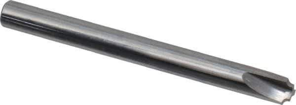 Hertel - 1/32" Radius, 3/16" Mill Diam, 3 Flute Solid Carbide Corner Rounding End Mill - Single End, Uncoated, 1/8" Tip Diam, 2" OAL, 3/16" Shank Diam - Exact Tool & Supply