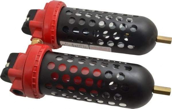 RTI Eliminizer - 1/2" 60 SCFM Air Dryer/Filter Unit - Polycarbonate, 8-1/2" Wide x 11-1/2" High - Exact Tool & Supply