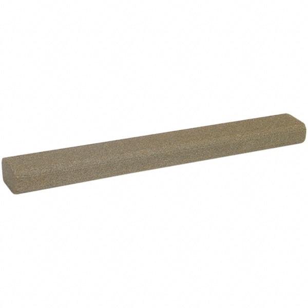 Norton - 10" Long x 1-5/16" Wide x 3/4" Thick, Aluminum Oxide Sharpening Stone - Flat Stone, Coarse Grade - Exact Tool & Supply